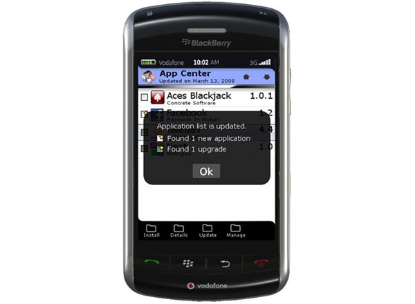 RIM, BlackBerry, BlackBerry Application Center, Apple, 