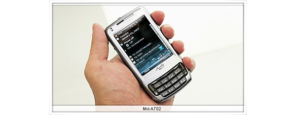 Mio A702, GPS smartphone, Windows Mobile 6