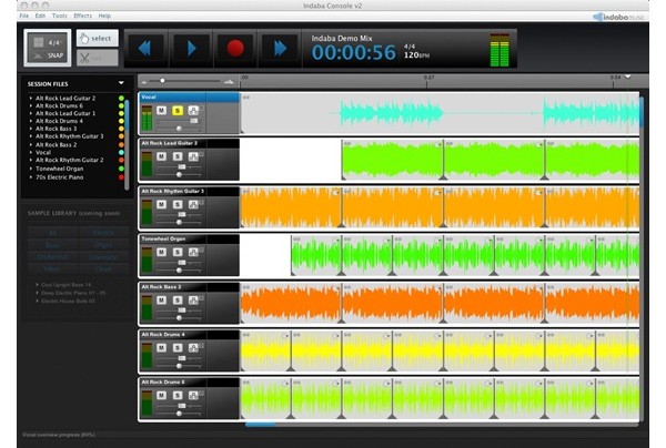 Indaba Music, Java, JavaFX, cloud, pro-audio, -, 