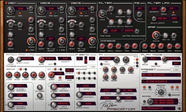 Rob Pepen, Predator, synth, pro-audio, про-аудио, синт