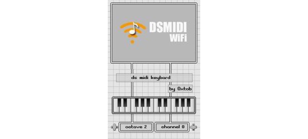 DSMIDI на экране Nintendo DS
