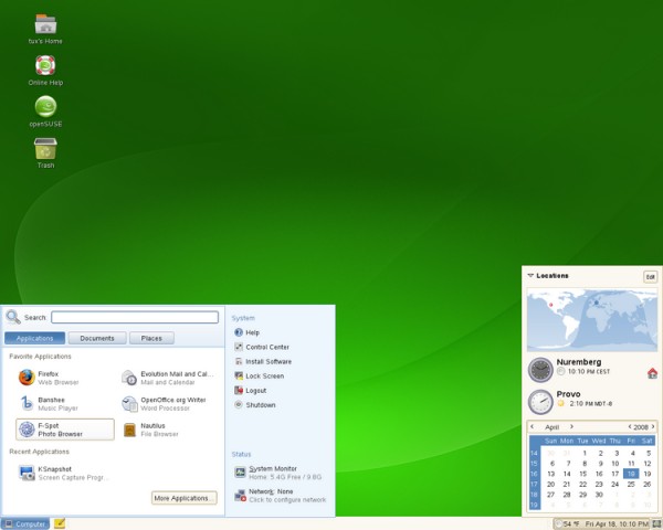 Linux, openSUSE, beta 1, KDE, Gnome, YaST