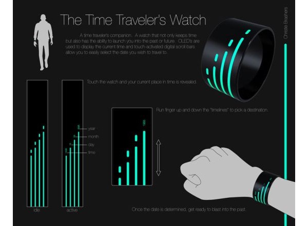 Часы, Time Traveler, концепт, промышленный дизайн, Christie Brashers