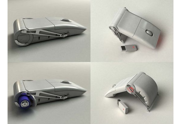mice, Arc Mouse, Microsoft, Clamshell Mouse, 