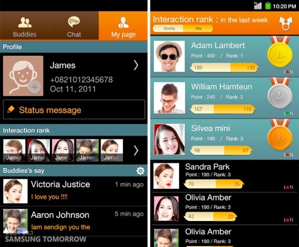 ChatON — бесплатные сообщения на Android, iOS, BlackBerry, Bada и ПК