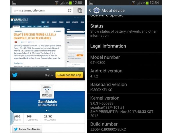 Samsung, Galaxy S III, Jelly Bean