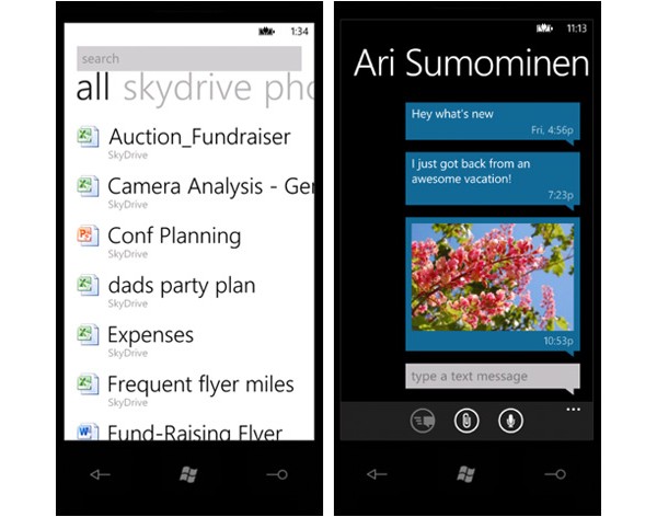Microsoft, SkyDrive, , , Windows Phone 7, WP7, Mango