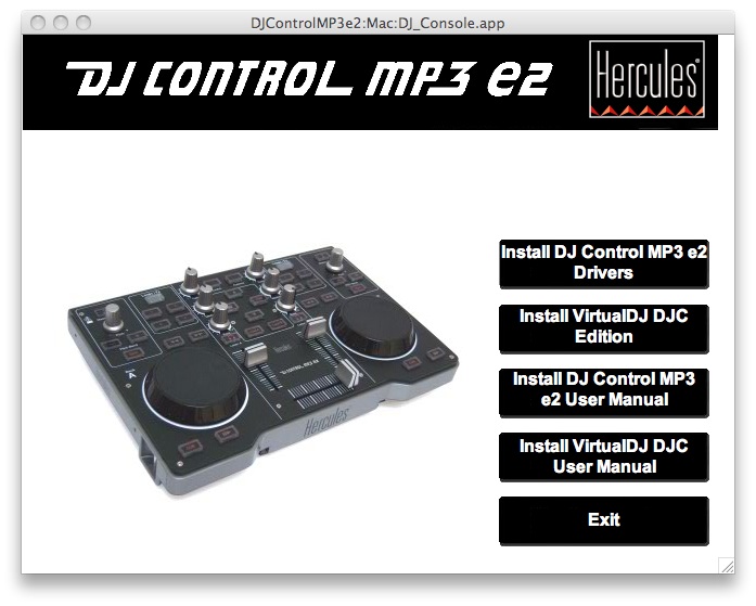 hercules dj control mp3 e2 drivers mac