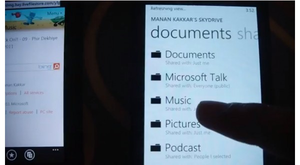 Microsoft, Windows Phone 7.5, Mango, SkyDrive, 