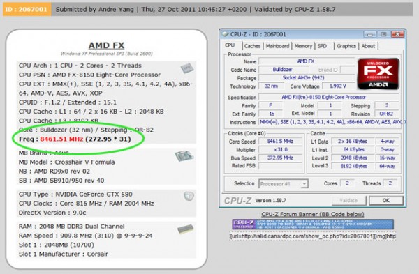 AMD, FX-8150, процессор, чип, рекорд