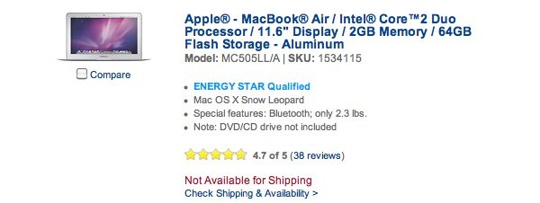 Apple, MacBook Air, BestBuy, Mac OS X Lion, Intel, Core
