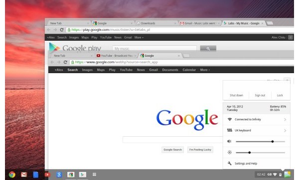 Google, Chrome OS, Aura UI