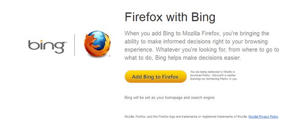 Mozilla, Firefox, Bing, Google