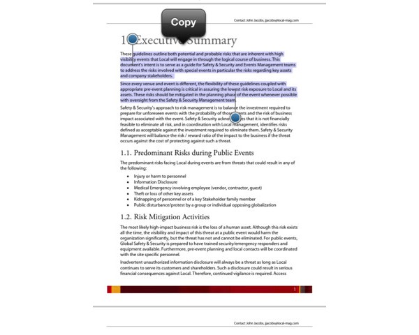 Adobe Reader, iOS, PDF