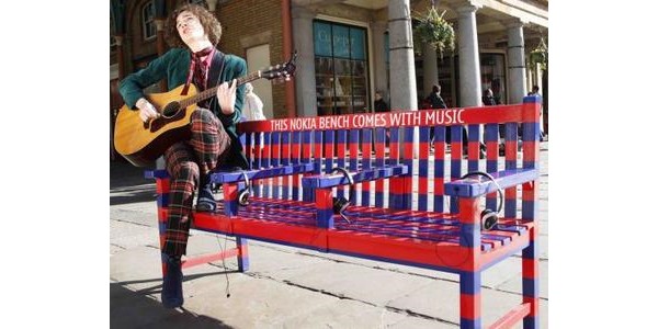 Nokia, Musical Park Bench, advertising, , 