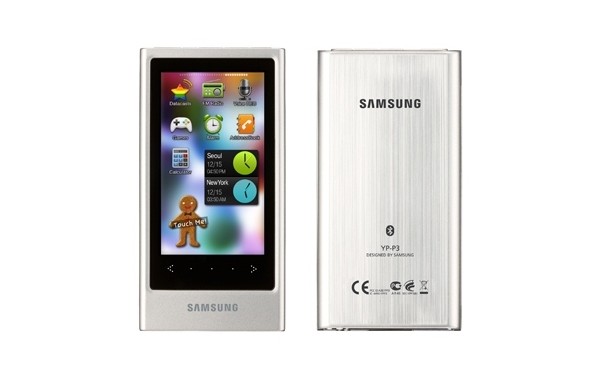 Samsung, YP-P3, player, MP3, touchscreen, плеер, тачскрин, сенсорный экран