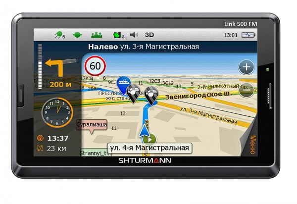 SHTURMANN, Link 500 FM, GPS, Yandex 