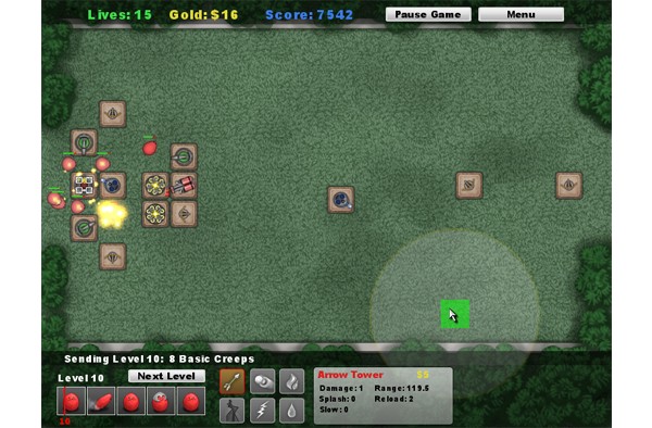 Скриншот игры Attack of the Creeps